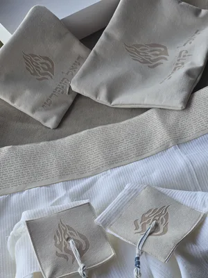 סט טלית+תיקים "אבן חול"